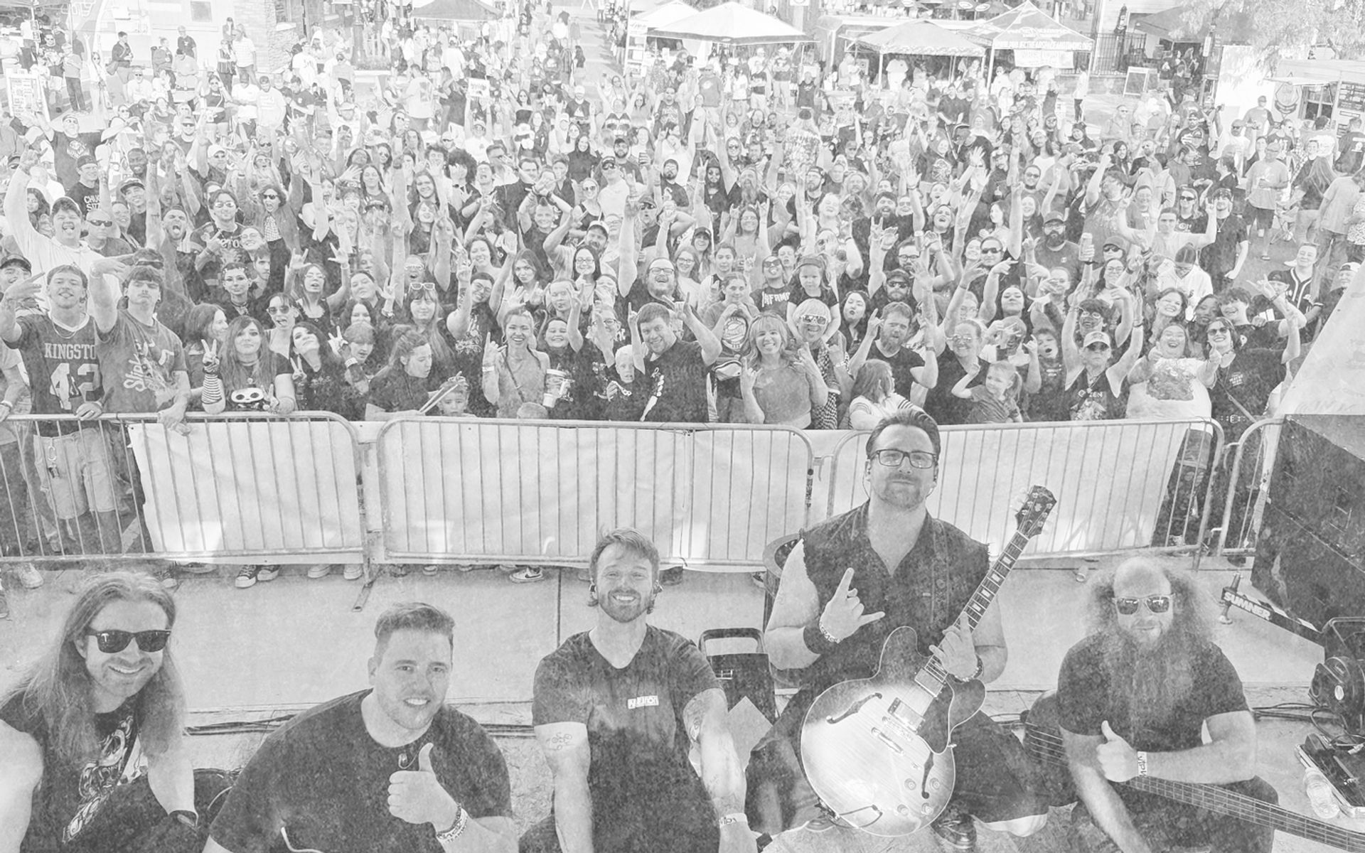 Festival crowd from the stage
